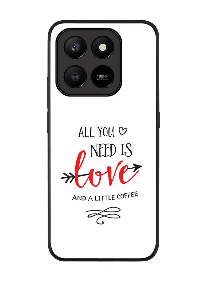 For Honor X7d 4G / X7d 5G / 400 Smart Case,Slim fit Camera Protection, Shockproof Thin Phone cover  - All You Need Is A Little Love
